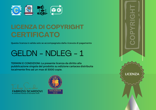 Licenza di Copyright | Certificato <5000