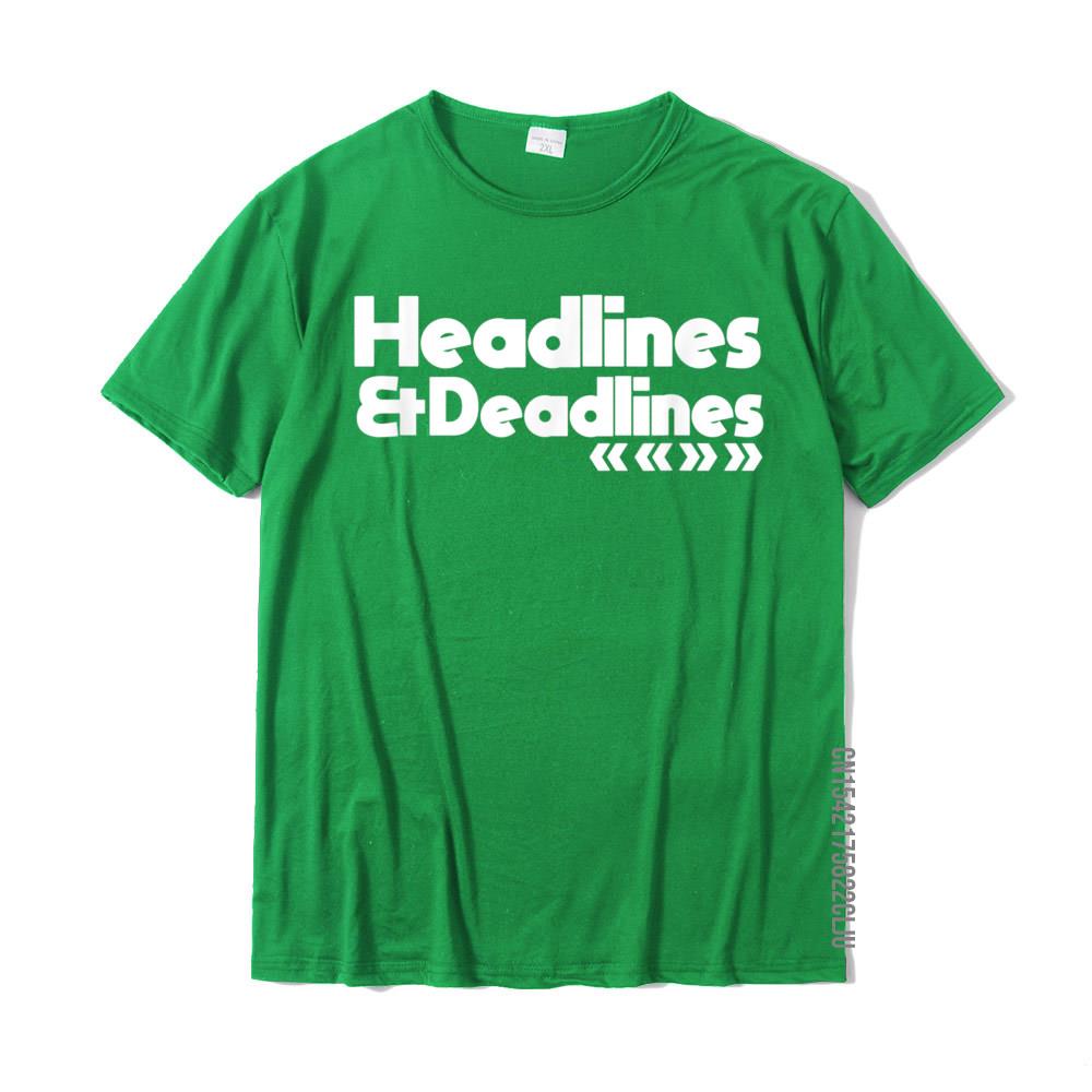 0 Funny Journalist Gift Writers Deadlines Headlines T-Shirt