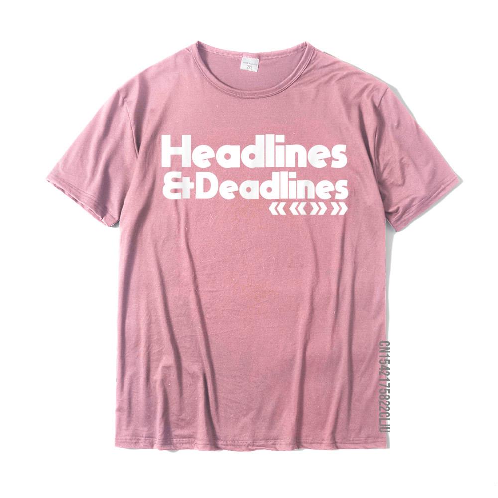 0 Funny Journalist Gift Writers Deadlines Headlines T-Shirt